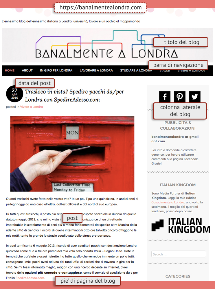 Italian B: Blog